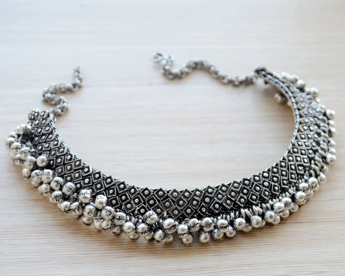 Handmade Silver Chocker Necklace