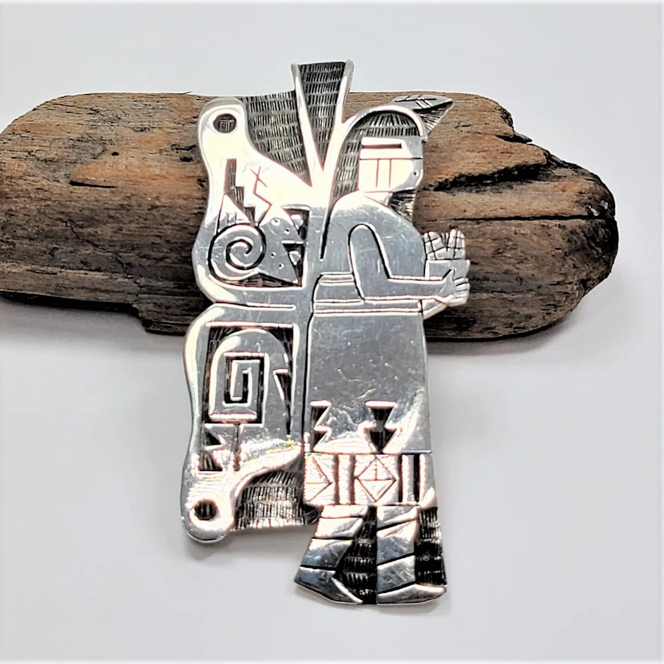 Hopi Butterfly Maiden Pin/Pendant