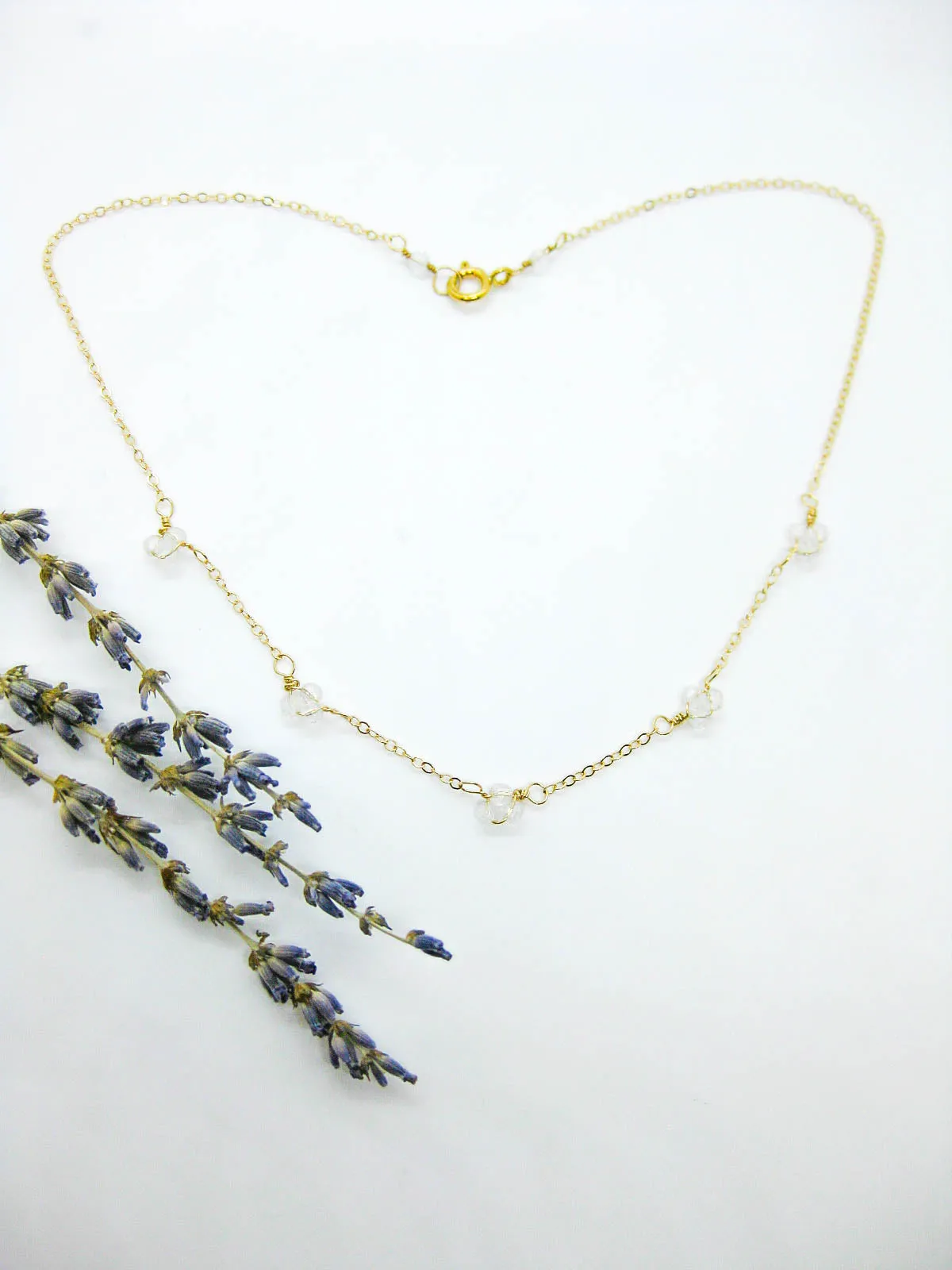 Hyacinth: Quartz Choker - n567