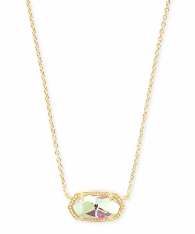 Kendra Scott Elisa Pendant Necklace - Dichroic Glass/Gold