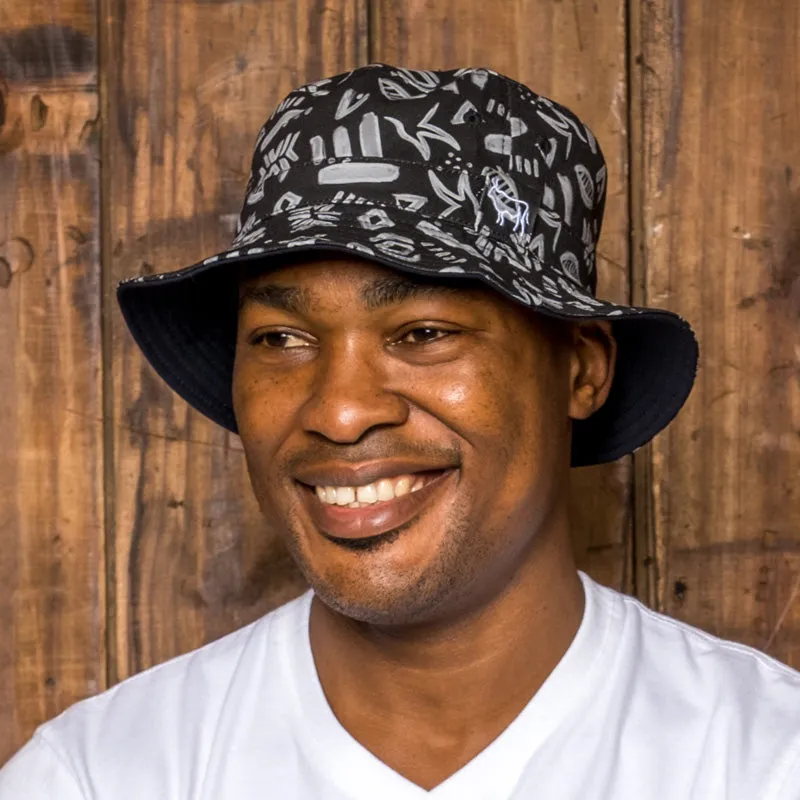 Kingsley Heath Ndebele Elements Bucket Hat Midnight/Sky