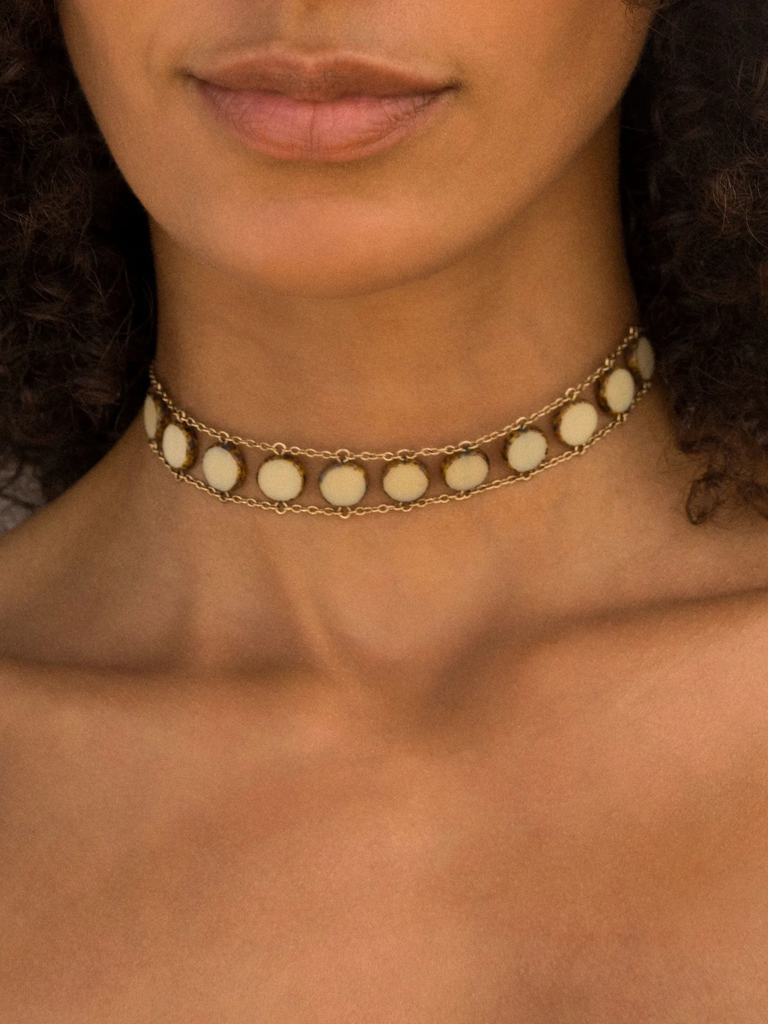 Ladders to Bliss Circle Stone Choker