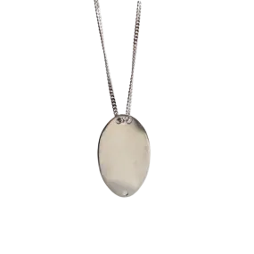 Large Oval Pendant Necklace