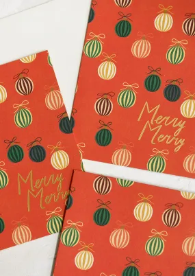 Merry Merry Ornaments Card Set