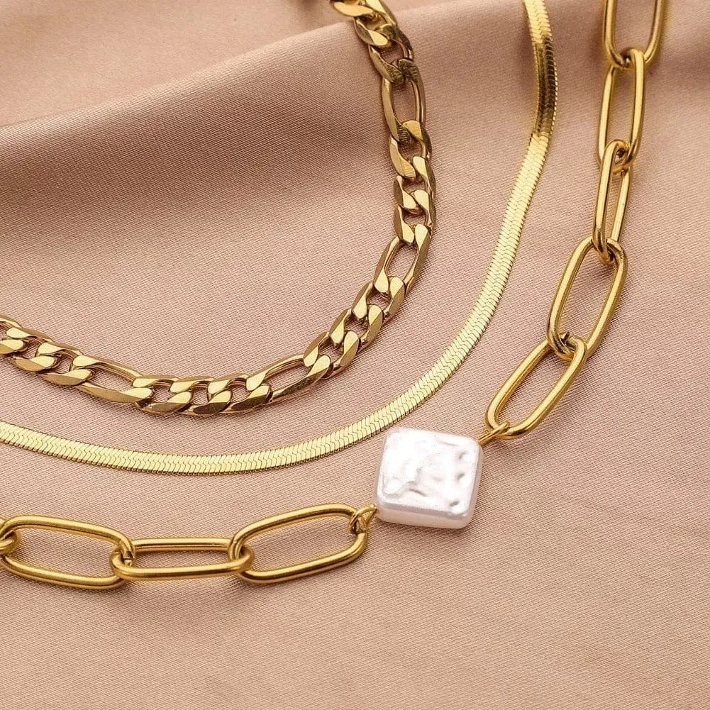 Multilayer Gold Anklet