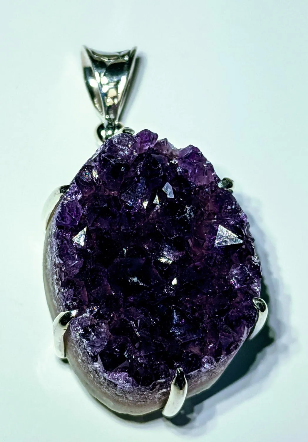 Pendant, Amethyst Cluster SS