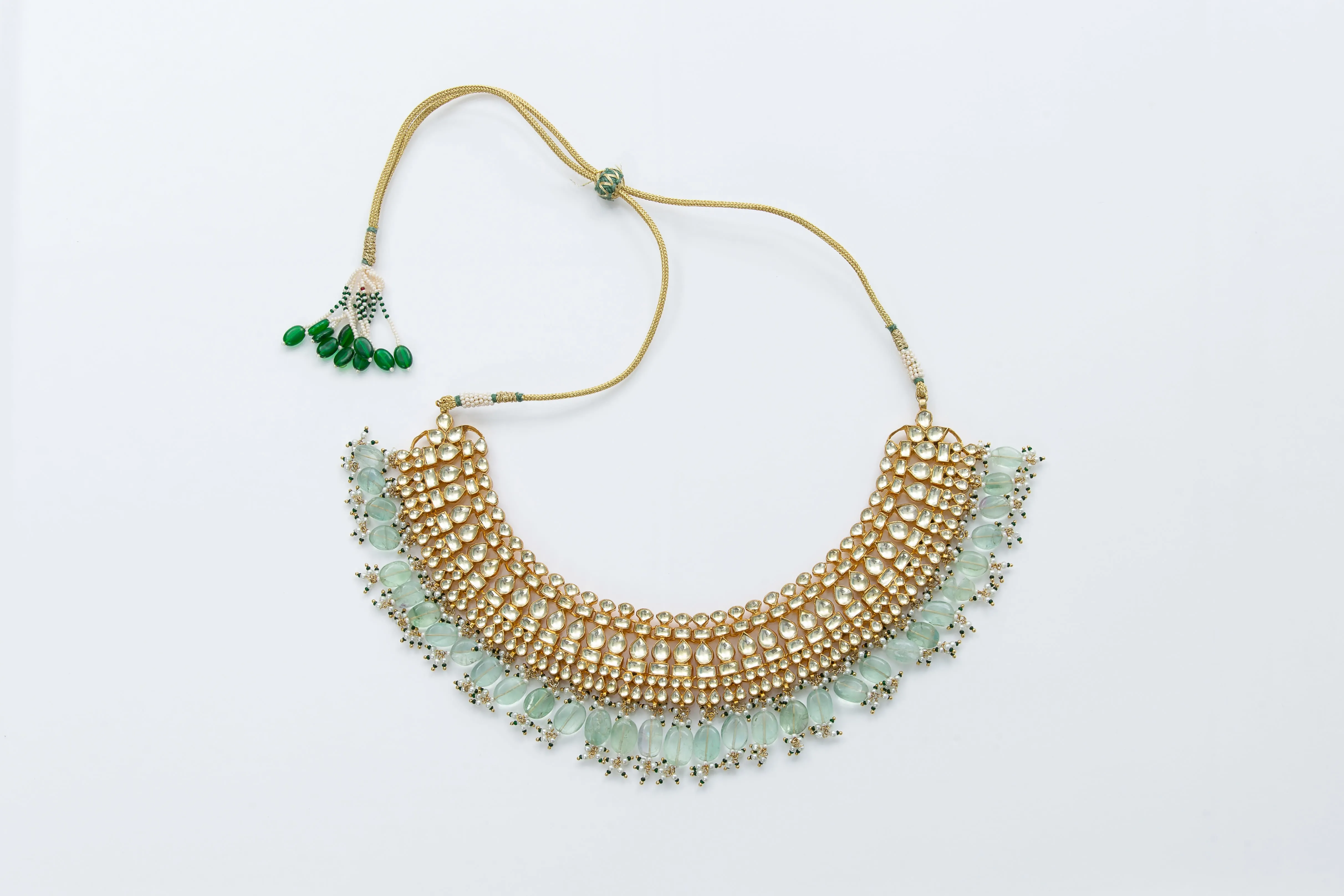 Portia Necklace (Kundan Fluorite Detail)