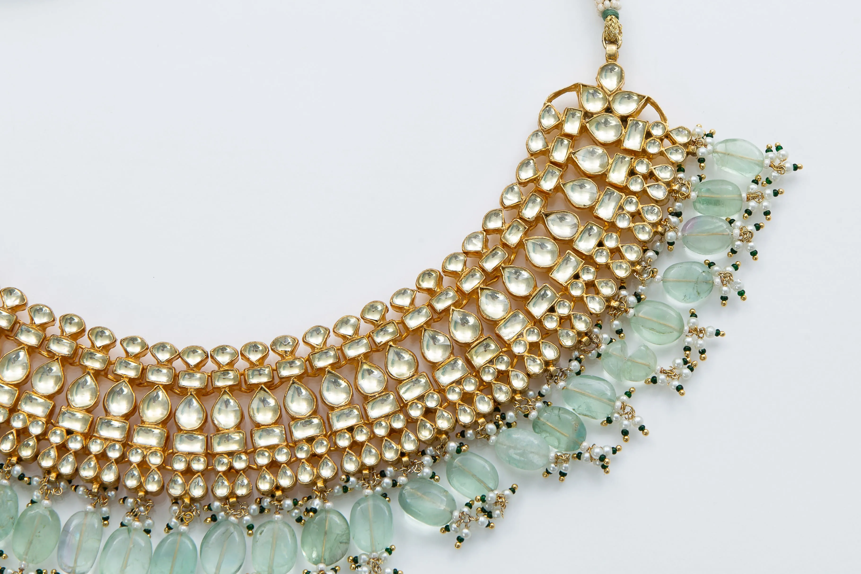 Portia Necklace (Kundan Fluorite Detail)