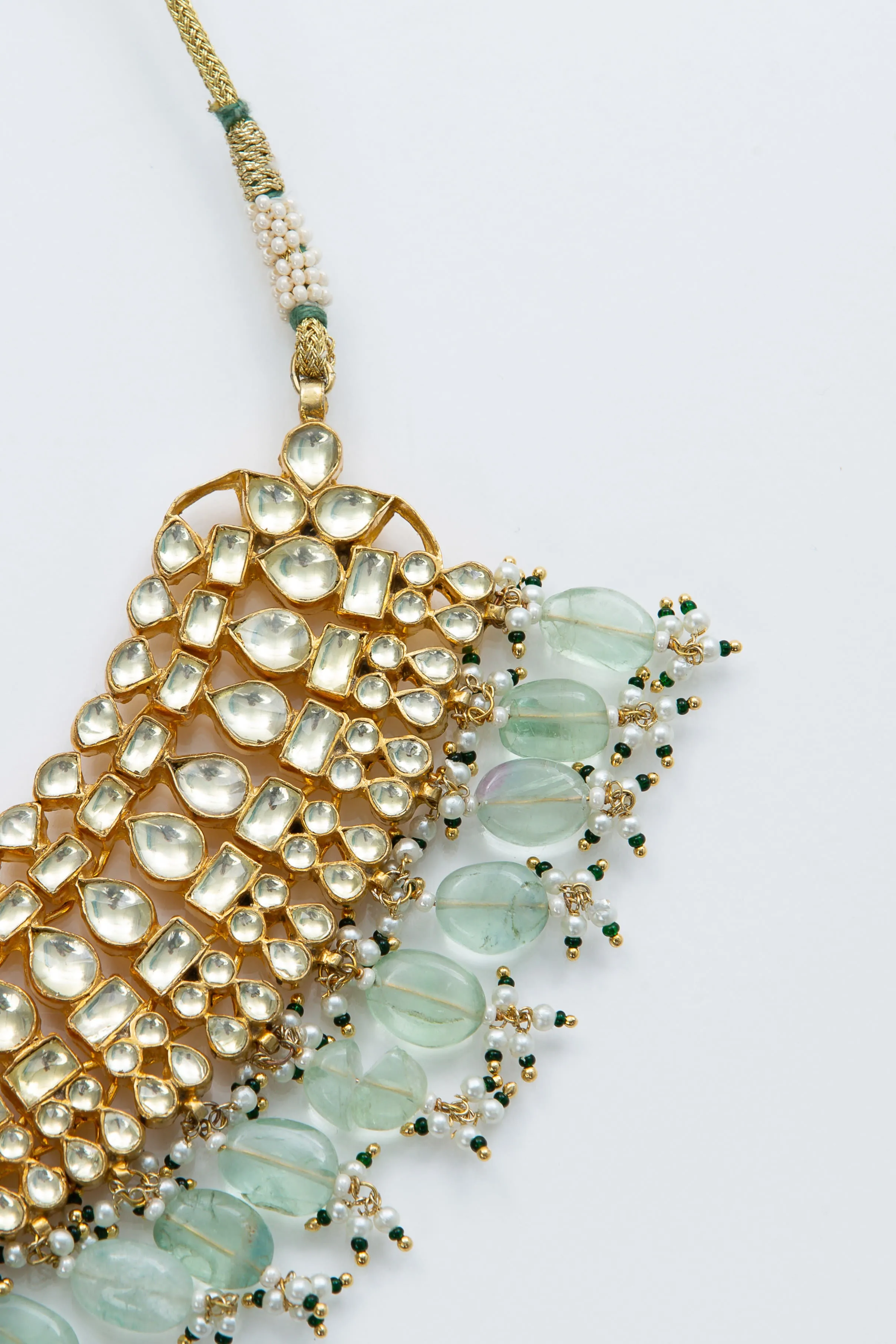 Portia Necklace (Kundan Fluorite Detail)