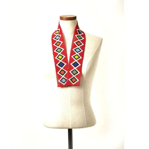 Pwani Beaded Unisex Tie Scarf  | Handmade in Tanzania