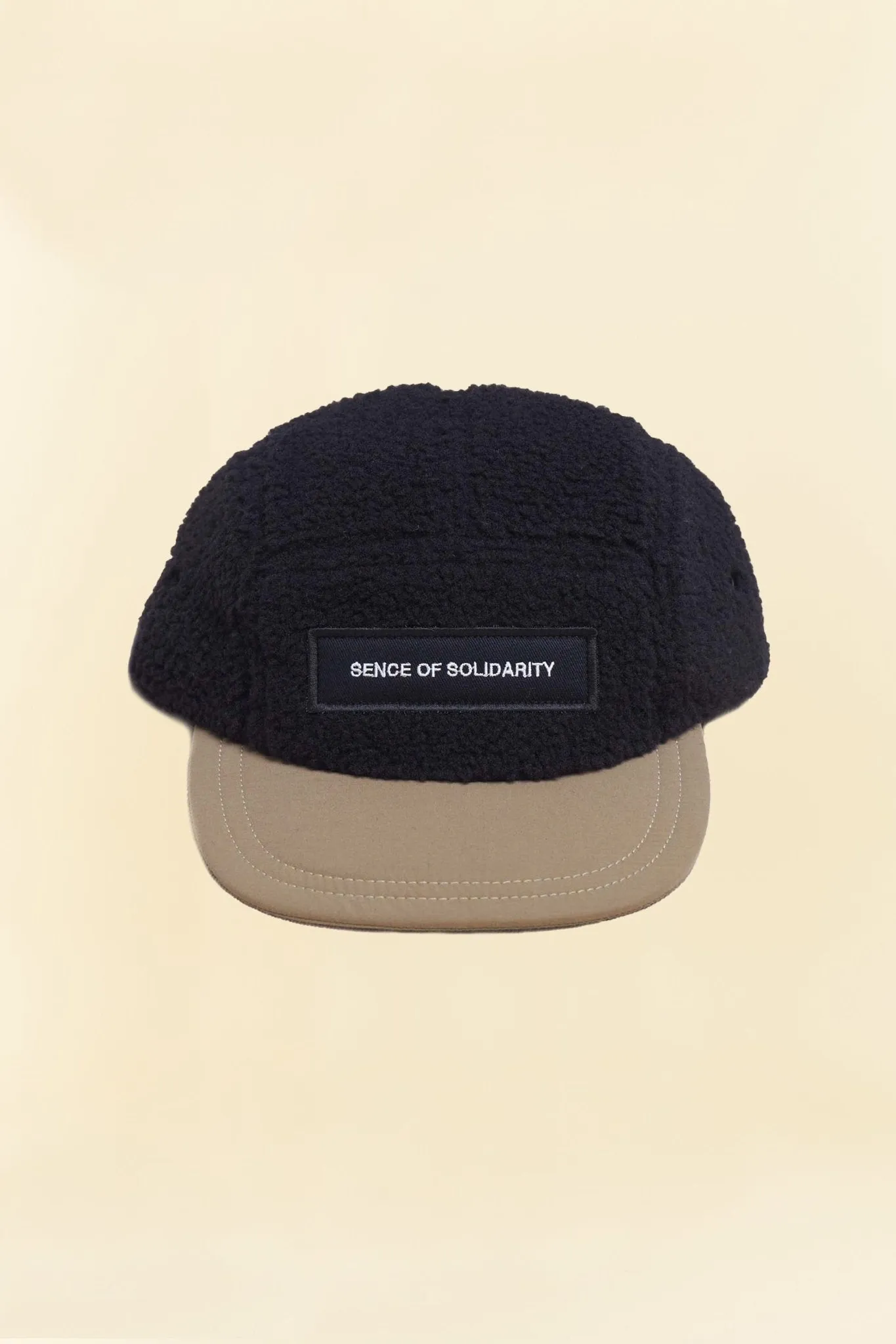 Rats Jet Fleece Cap - Black / Beige