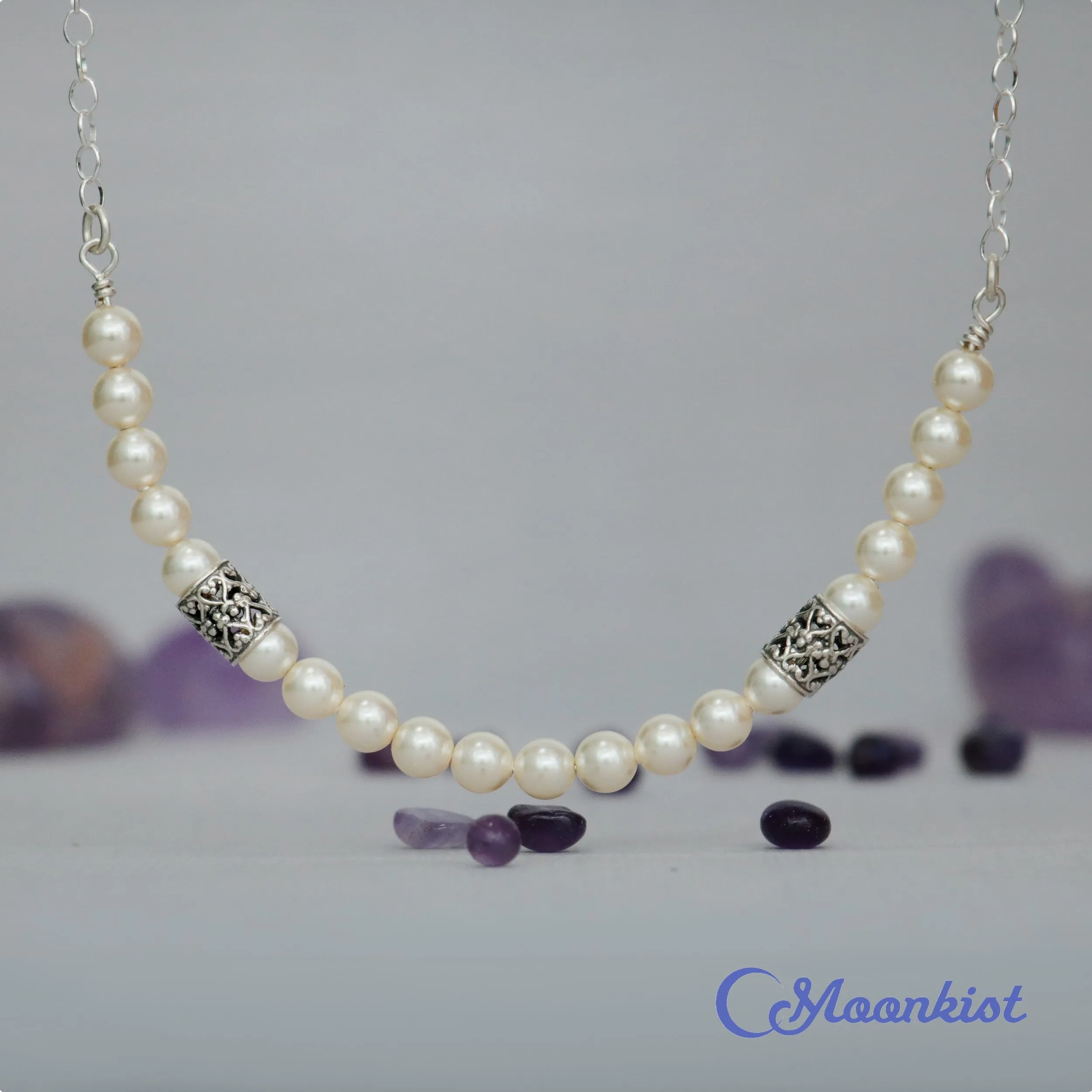 Romantic Pearl Necklace| Moonkist Designs