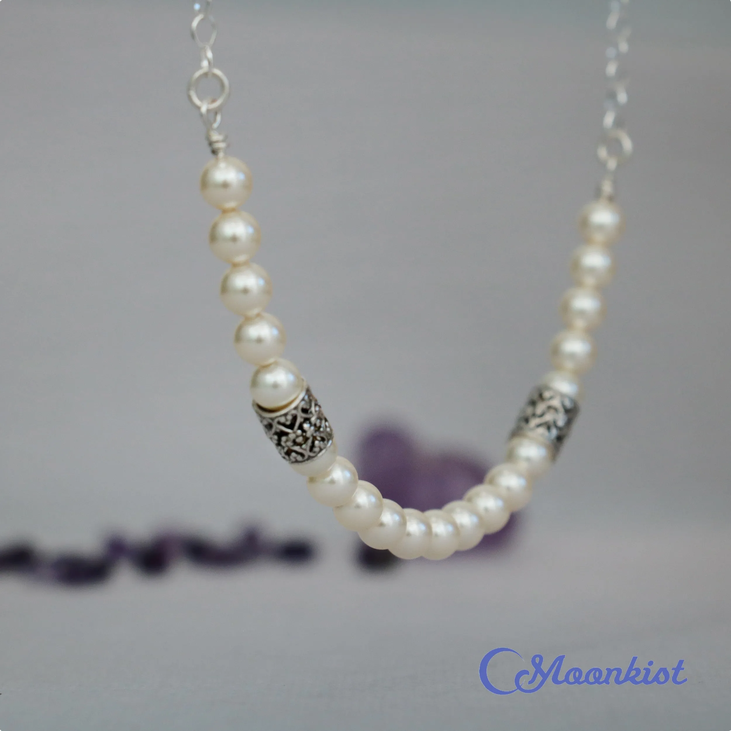 Romantic Pearl Necklace| Moonkist Designs