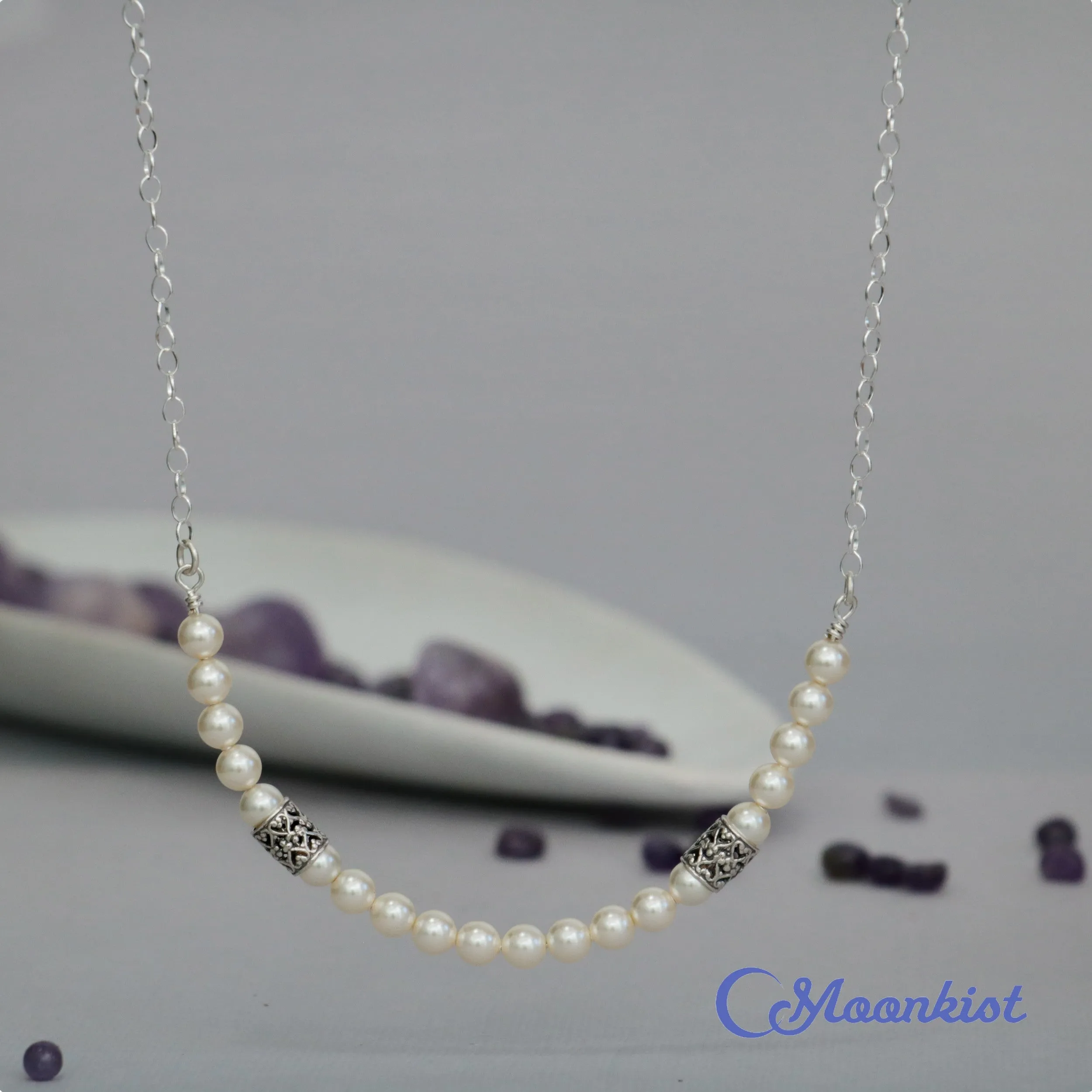 Romantic Pearl Necklace| Moonkist Designs