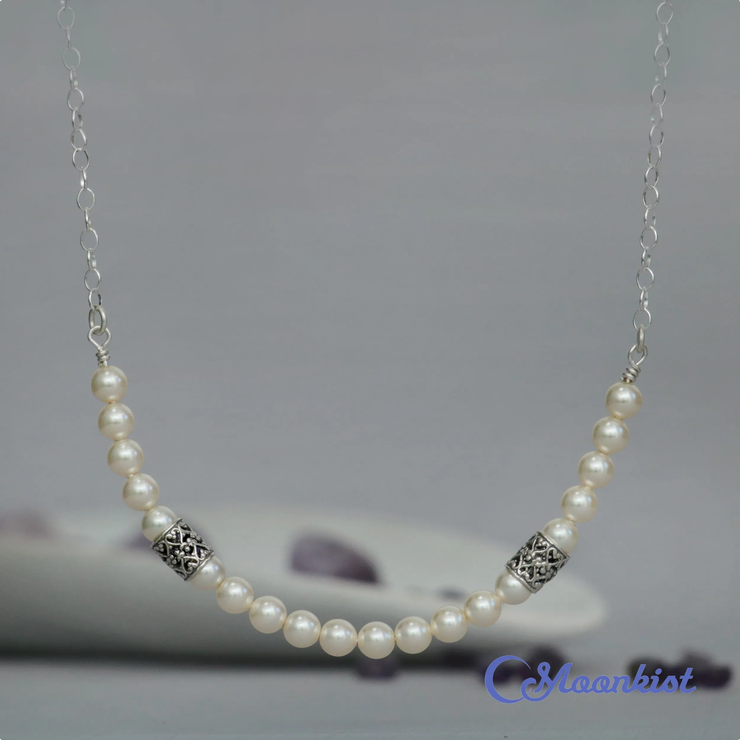 Romantic Pearl Necklace| Moonkist Designs