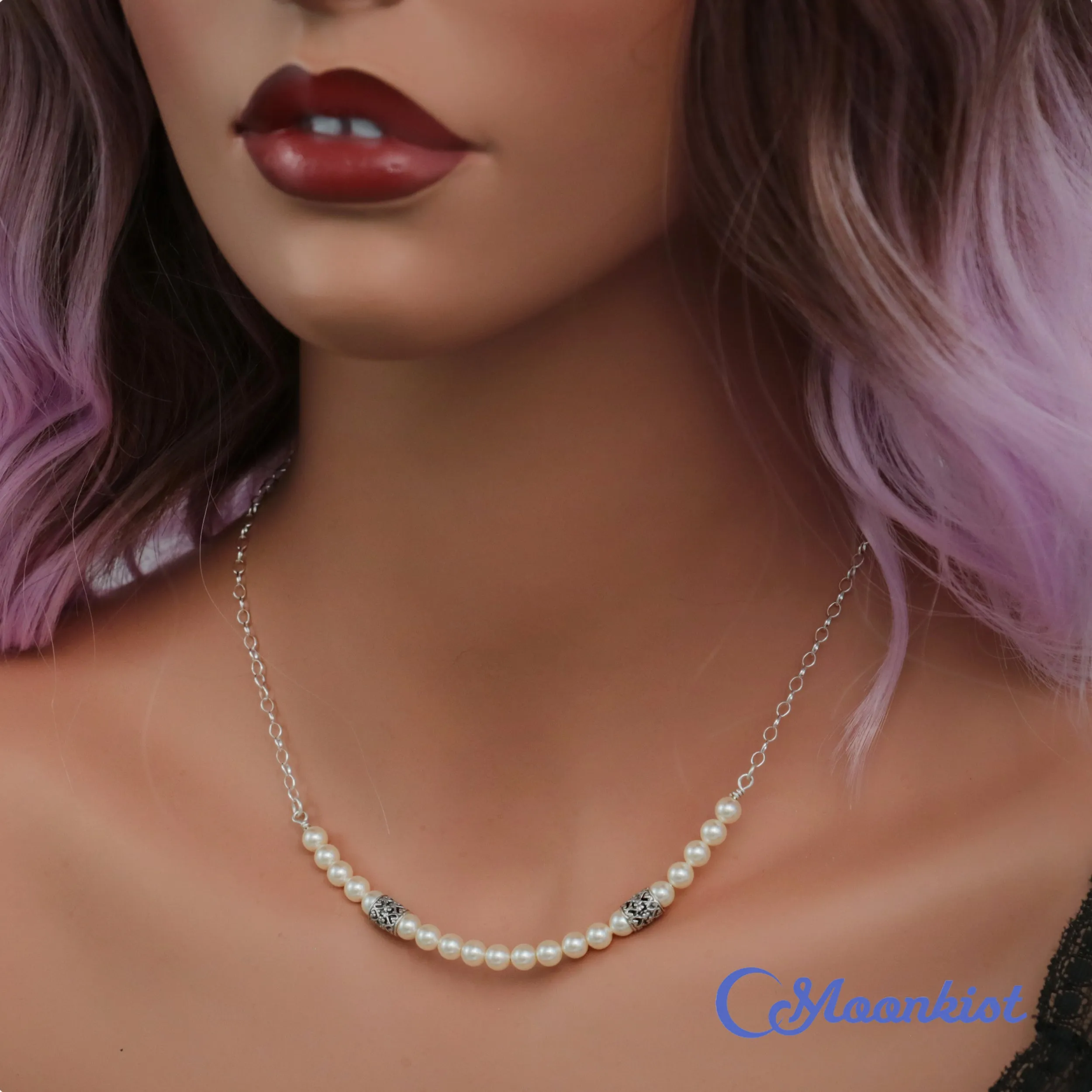 Romantic Pearl Necklace| Moonkist Designs