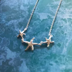 Shaz's Triple Starfish Necklace