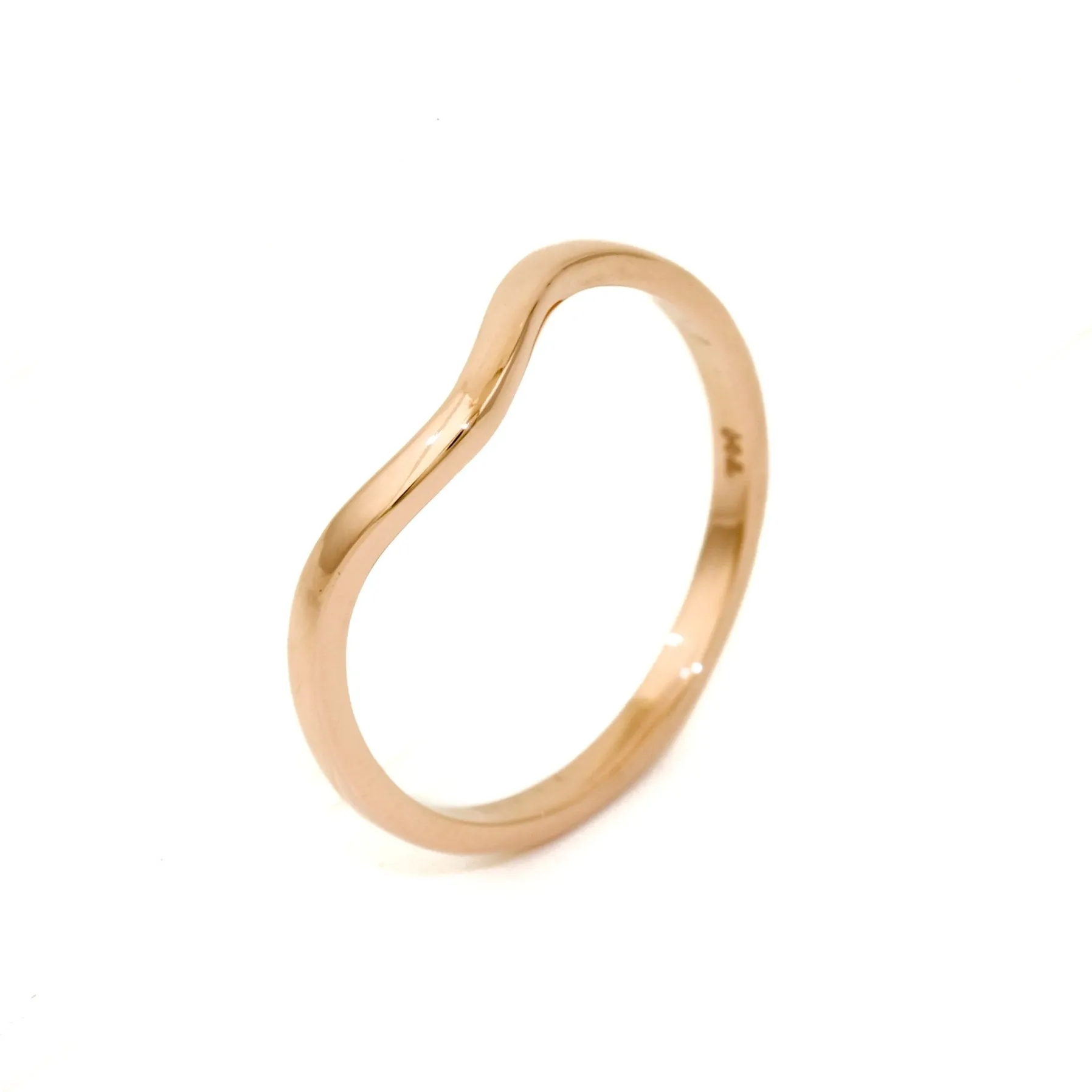 Simple 14K Rose Gold Tiara Band