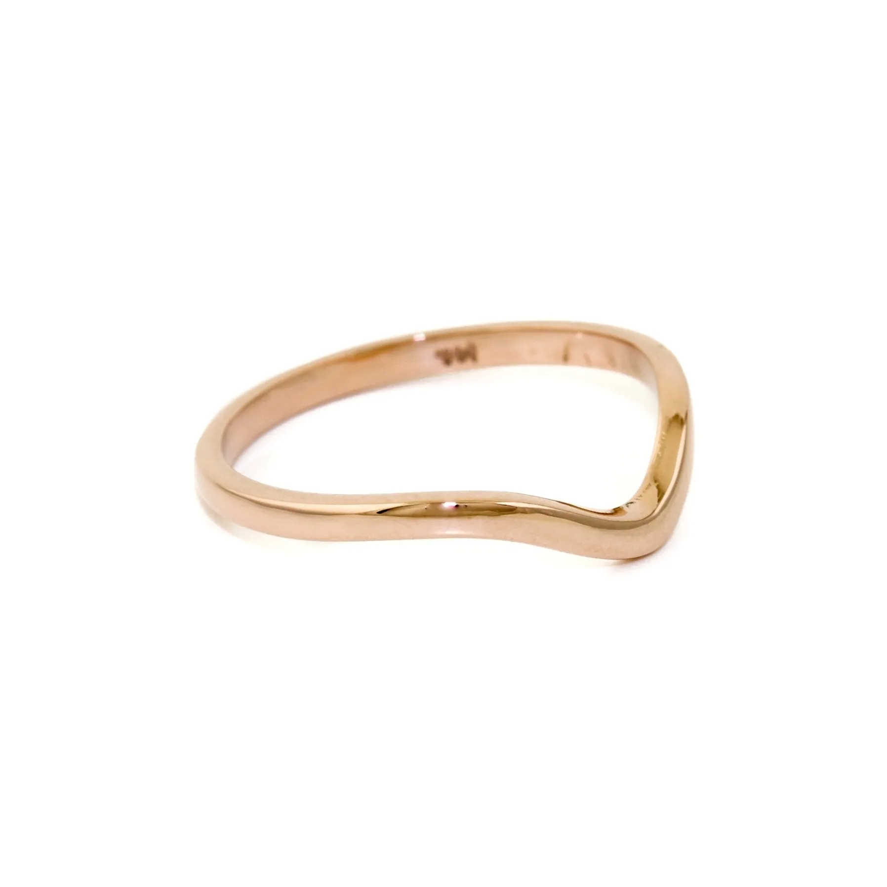 Simple 14K Rose Gold Tiara Band