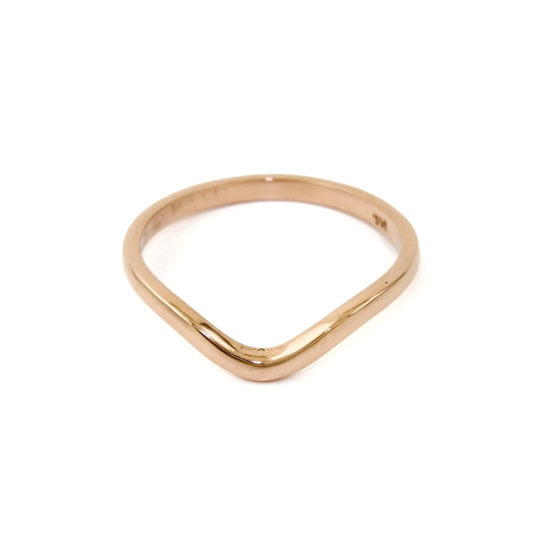 Simple 14K Rose Gold Tiara Band