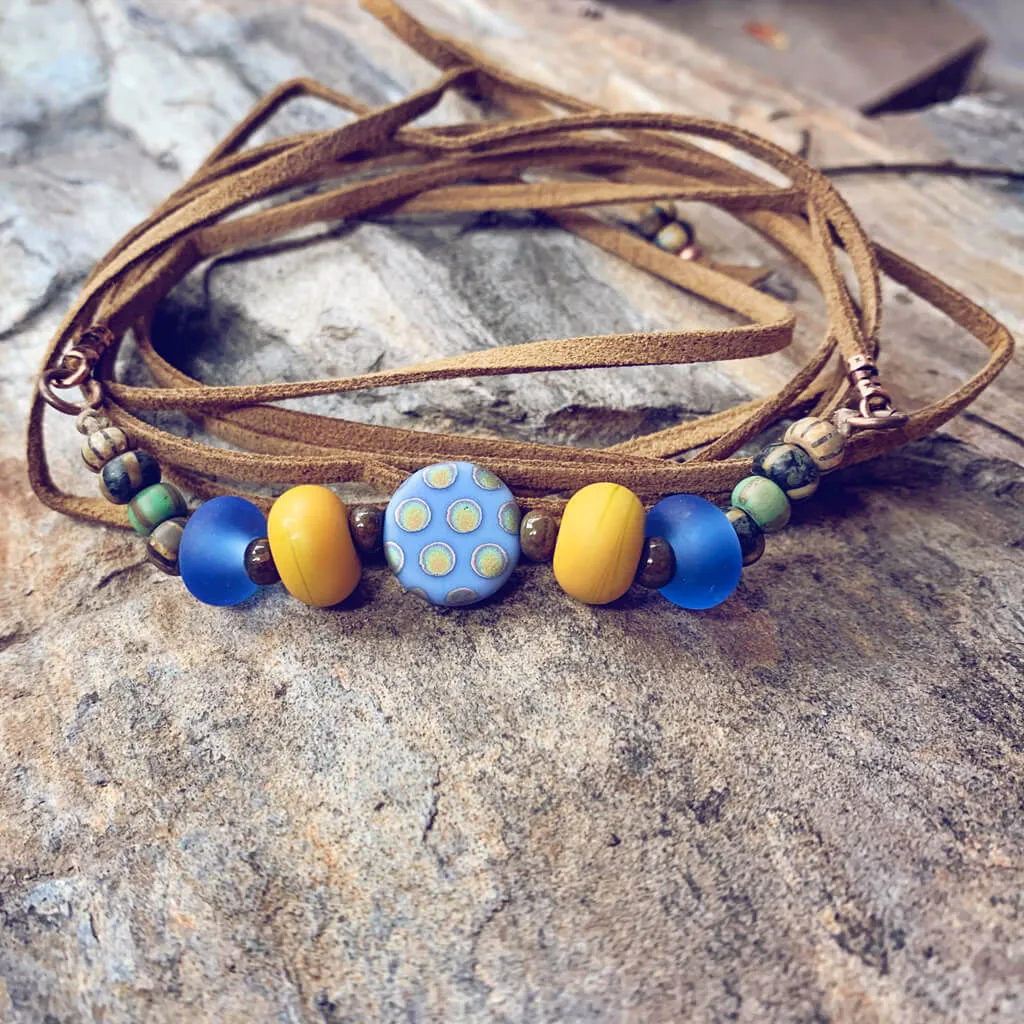 southwest // choker necklace convertible lariat wrap bracelet