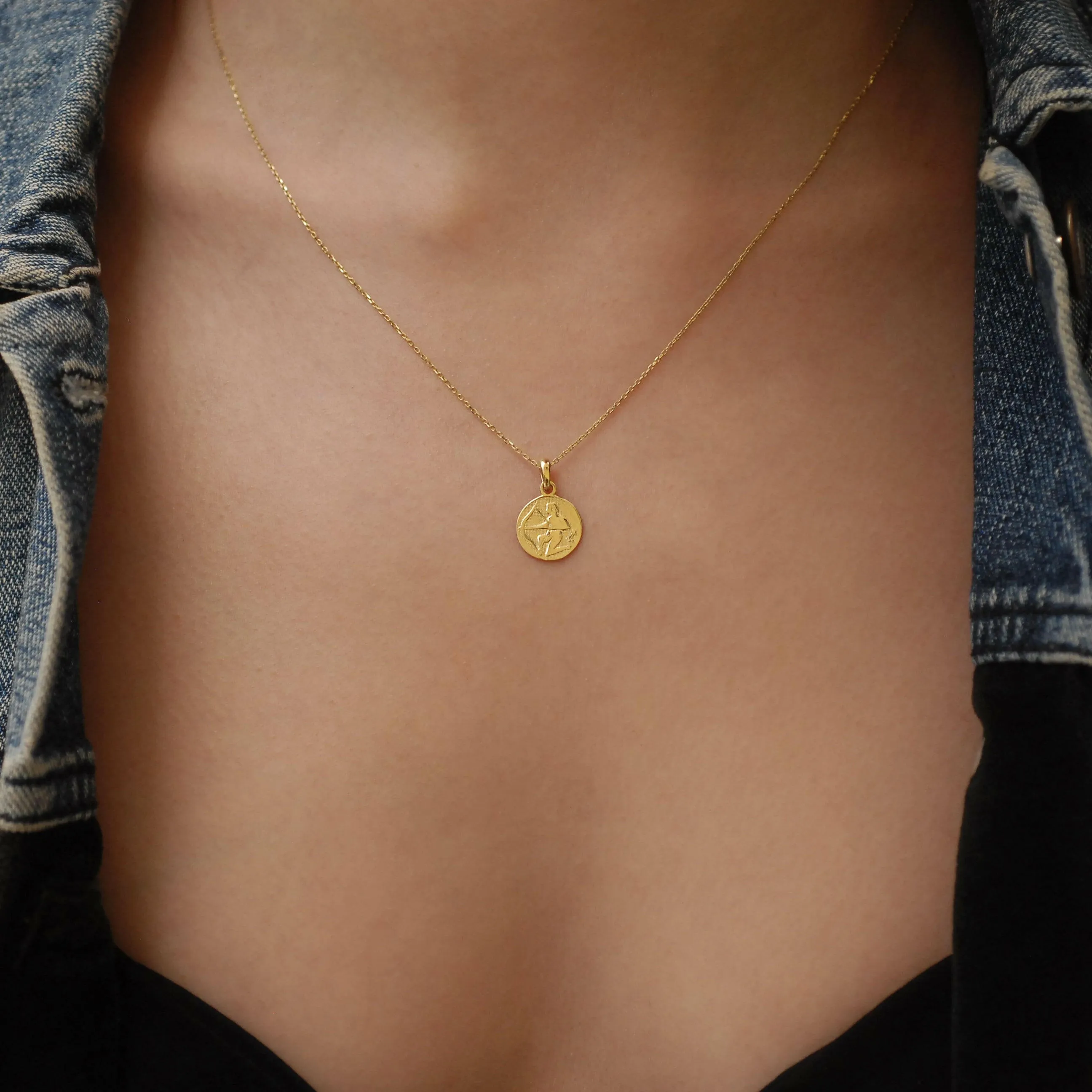 Taurus Zodiac Necklace | 14K Solid Gold