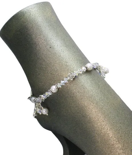 Wedding Swarovski Crystal Bridal Anklet