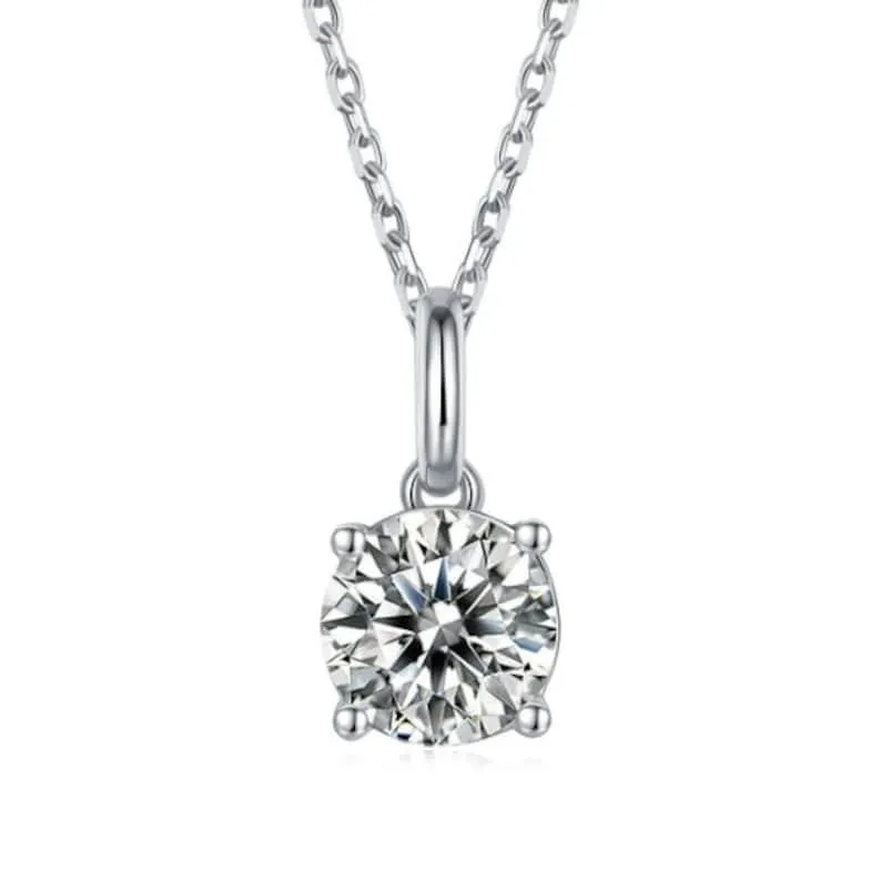 White Moissanite Jewelry Set