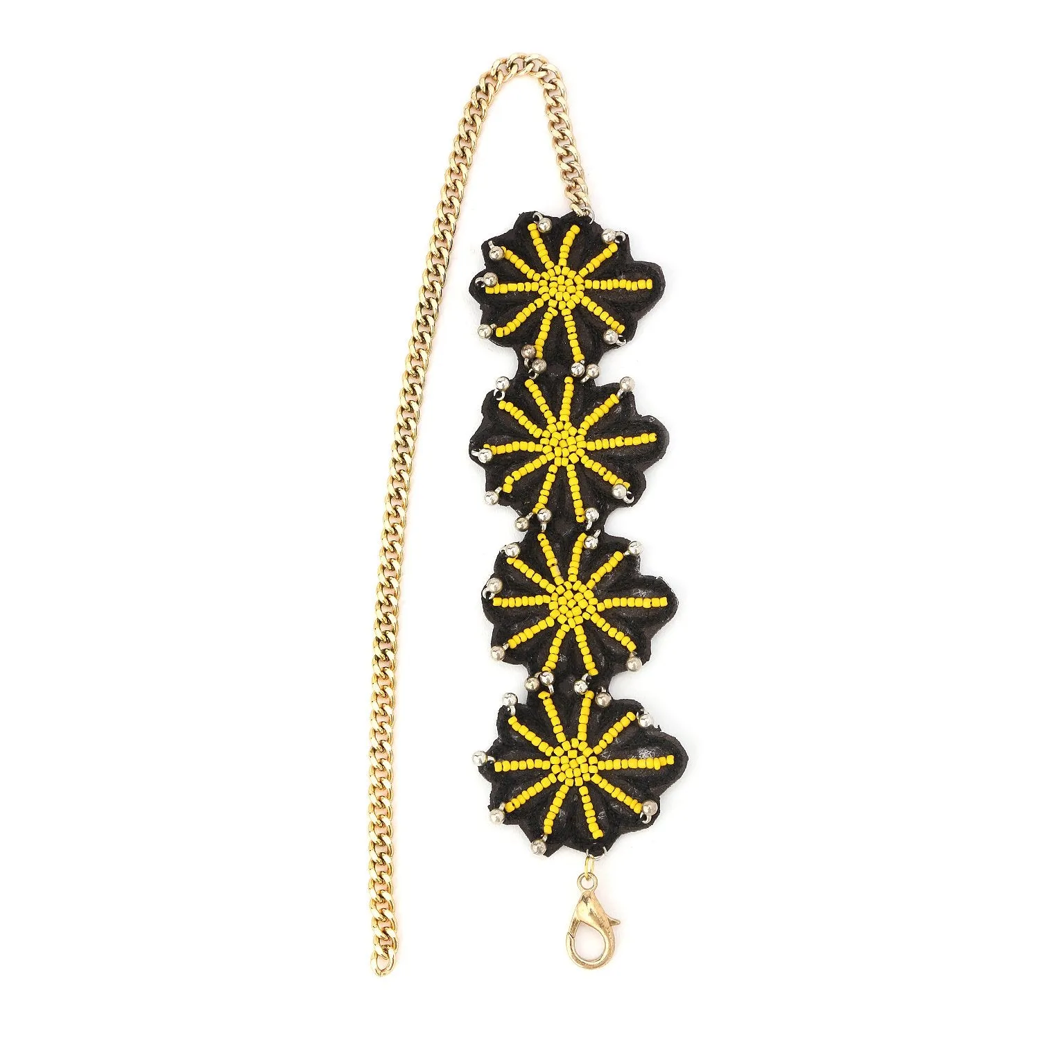 Yellow Spiral Choker