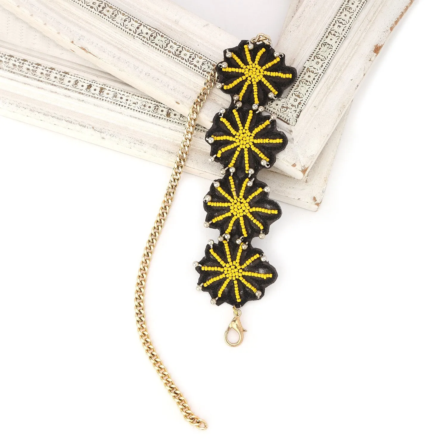 Yellow Spiral Choker