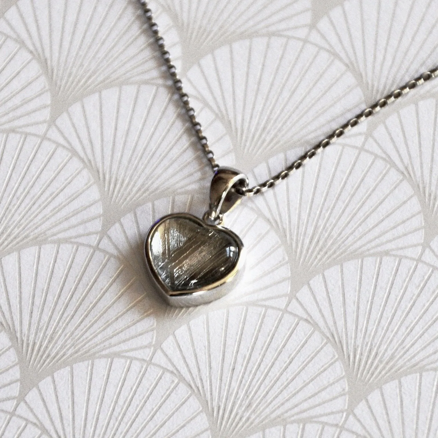 You Have my Heart Meteorite Pendant