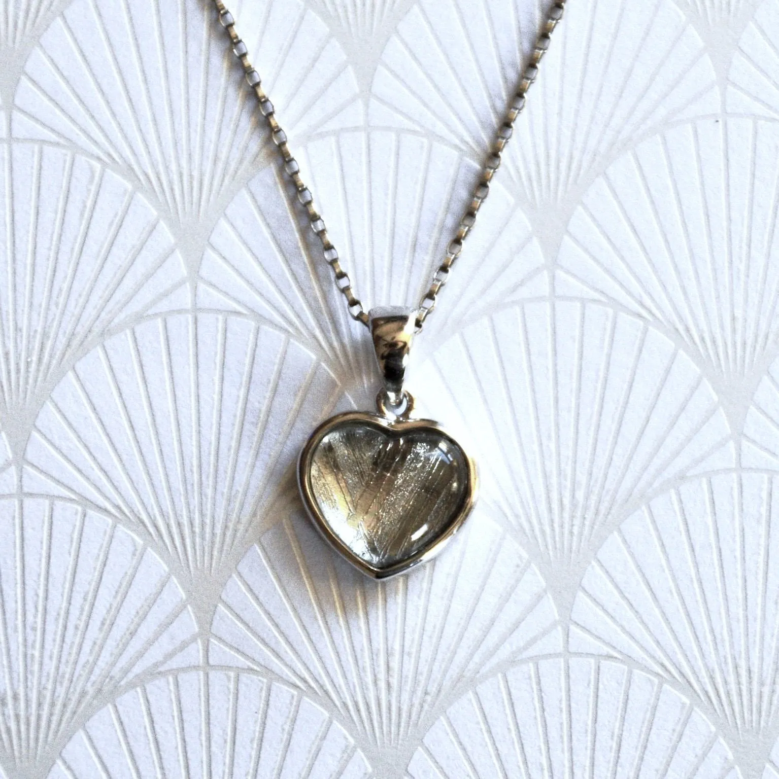 You Have my Heart Meteorite Pendant